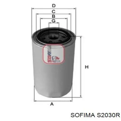 Фільтр масляний S2030R Sofima