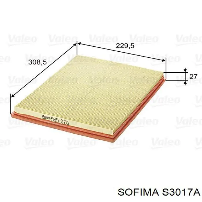 S3017A Sofima воздушный фильтр