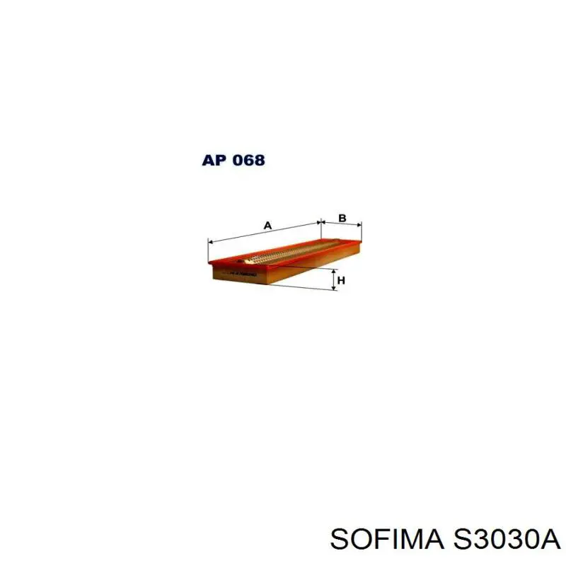 Воздушный фильтр S3030A Sofima