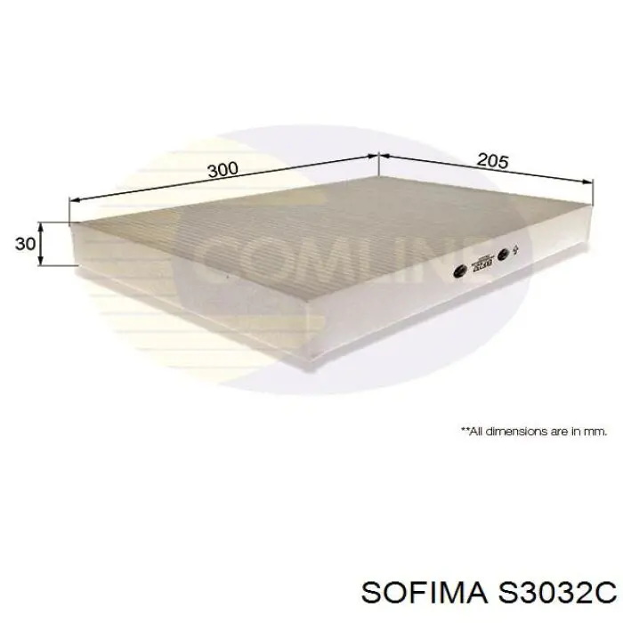 Фильтр салона S3032C Sofima
