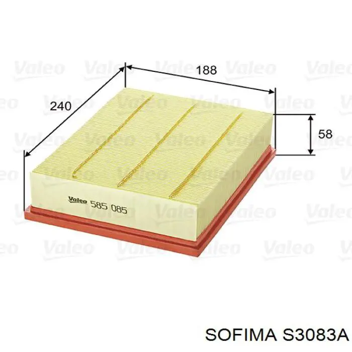 S 3083 A Sofima воздушный фильтр