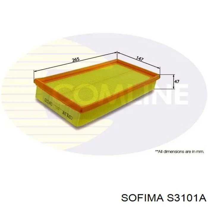 Купить S3101A Sofima Автомобильный фильтр воздуха