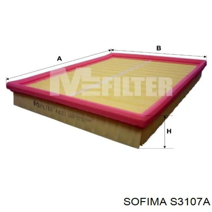 Элемент воздушного фильтра Sofima S3107A цена, от 4.48 USD