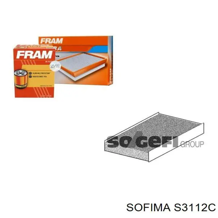 Купить S3112C Sofima Фильтр салона угольный