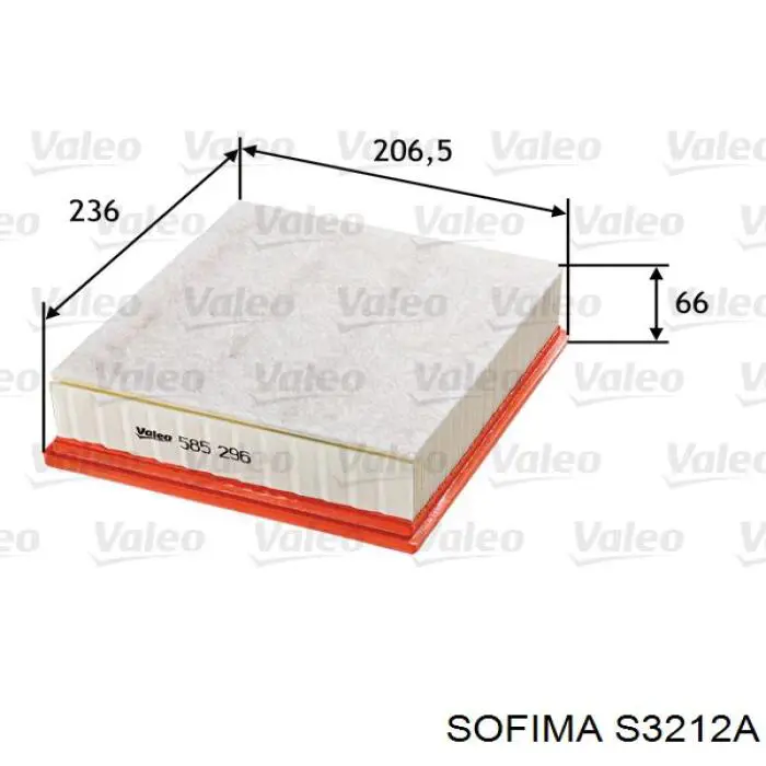 S3212A Sofima воздушный фильтр
