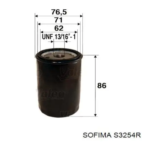Фильтр очистки масла центробежный Sofima S3254R цена, от 5.08 USD