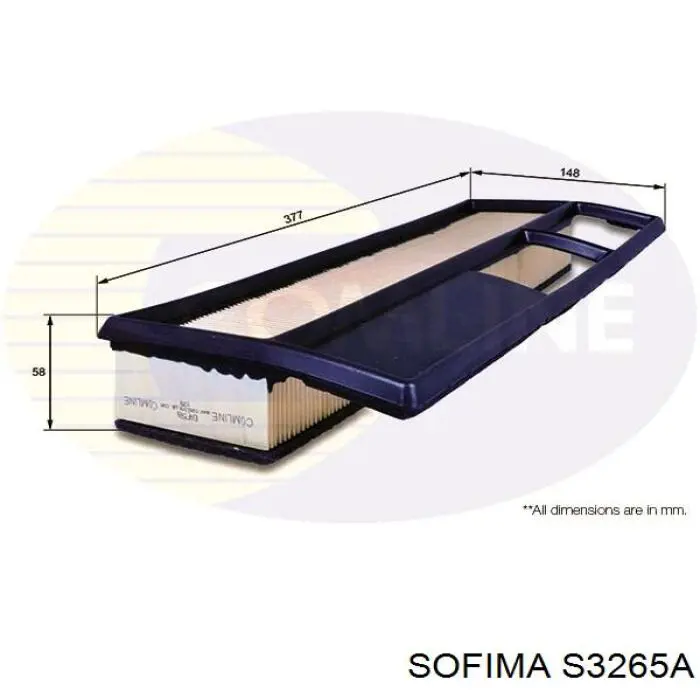 Воздушный фильтр S3265A Sofima