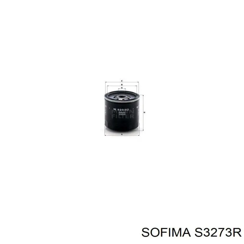 Масляный фильтр S3273R Sofima