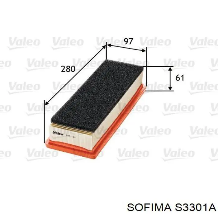 S3301A Sofima воздушный фильтр