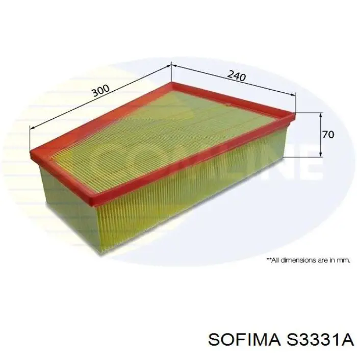 Воздушный фильтр S3331A Sofima
