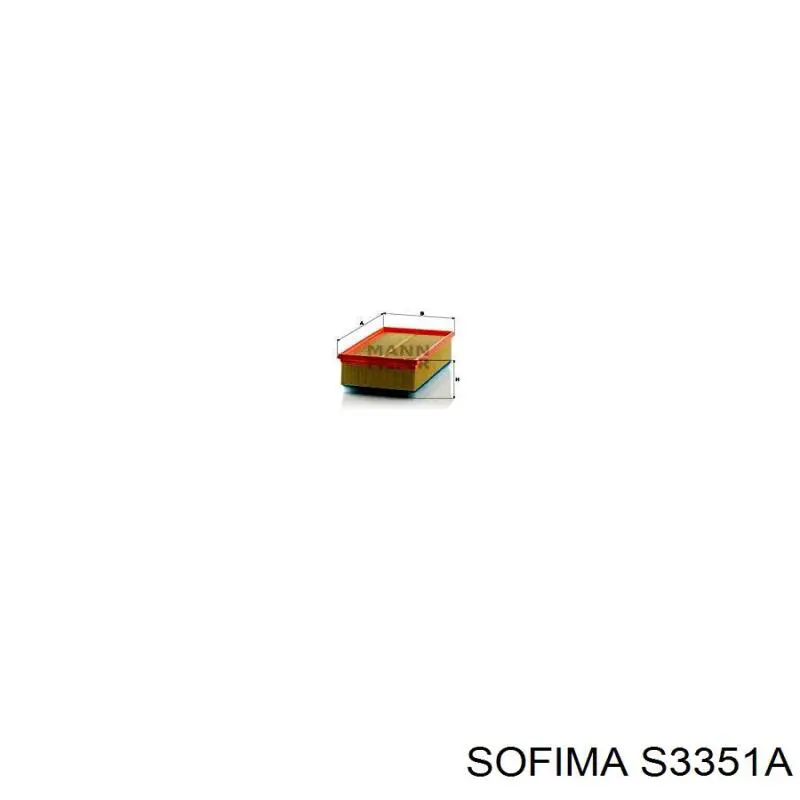 Купить S3351A Sofima Автомобильный фильтр воздуха