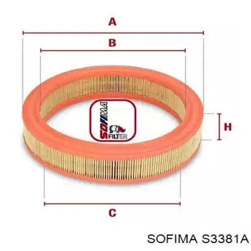 S3381A Sofima воздушный фильтр