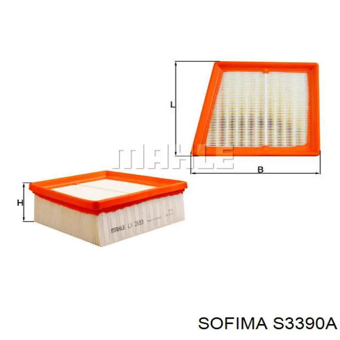 Воздушный фильтр S3390A Sofima