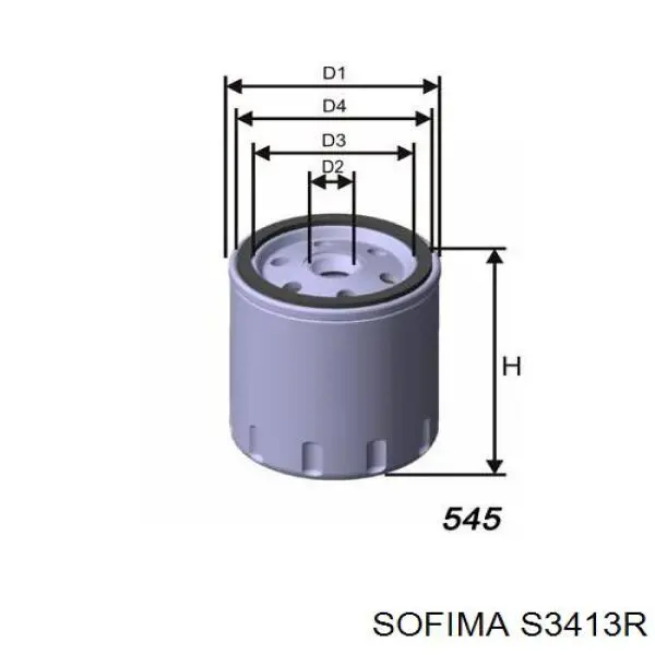 Купить S3413R Sofima Фильтр центробежный очистки масла