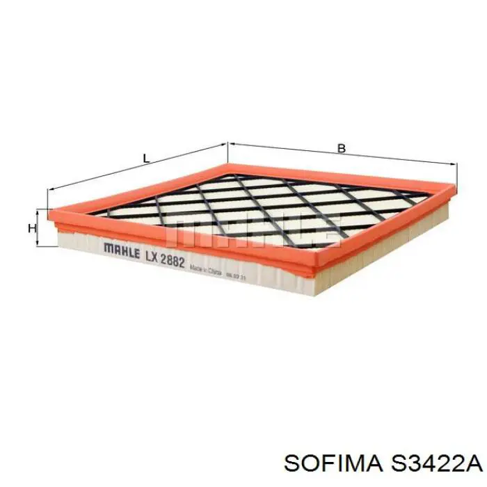 Элемент воздушного фильтра Sofima S3422A цена, от 7.79 USD