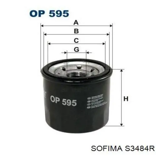 Фильтр масла Sofima S3484R