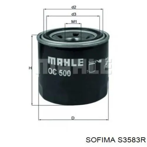 Фильтр очистки масла центробежный Sofima S3583R цена, от 7.33 USD