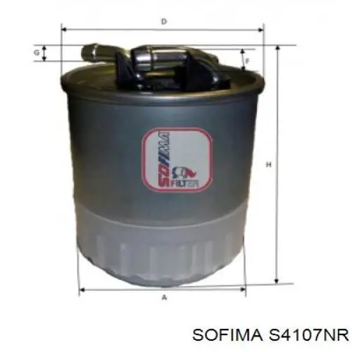 S4107NR Sofima топливный фильтр
