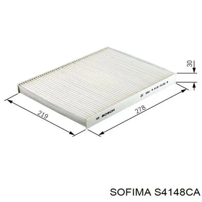 Купить S4148CA Sofima Фильтр салона угольный