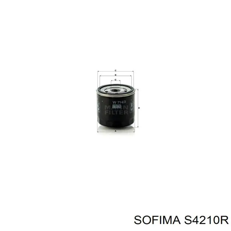 Фильтр масла Sofima S4210R