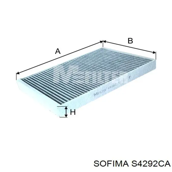 Купить S4292CA Sofima Фильтр салона угольный