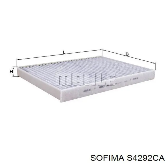 Фильтр воздушный отопителя Sofima S4292CA цена, от 15.65 USD