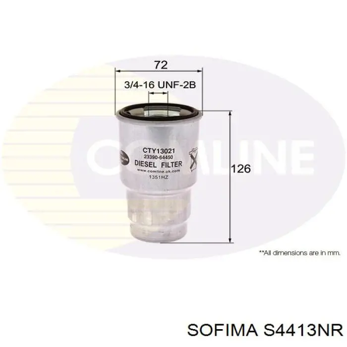Купить S4413NR Sofima Фильтр-отстойник топлива грубой очистки