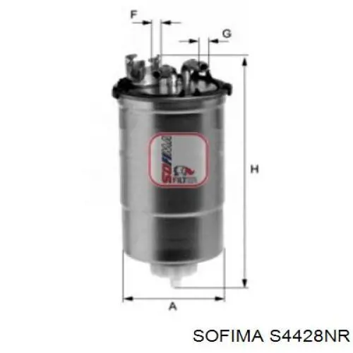 Топливный фильтр S4428NR Sofima