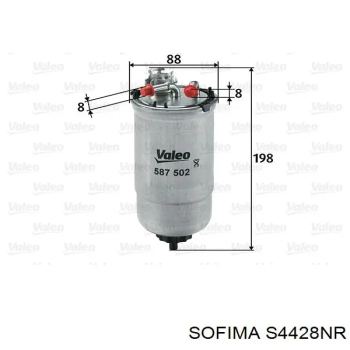 Фильтр тонкой очистки топлива Sofima S4428NR цена, от 11.60 USD