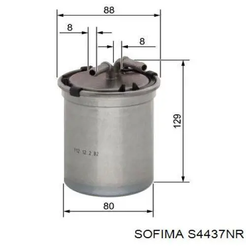 S4437NR Sofima Фильтр топлива