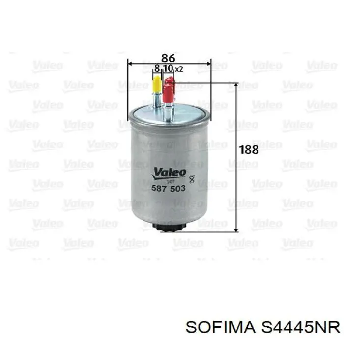 Фильтр тонкой очистки топлива Sofima S4445NR цена, от 11.60 USD