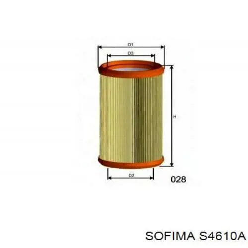 S4610A Sofima воздушный фильтр