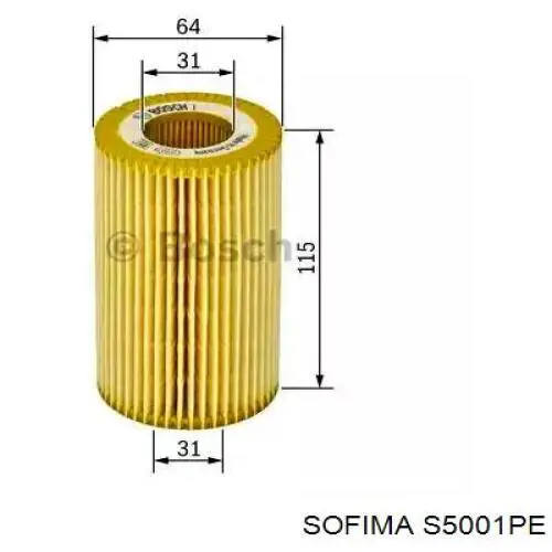 S 5001 PE Sofima масляный фильтр