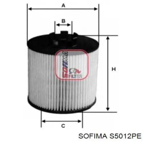 S5012PE Sofima Масляный фильтр двигателя