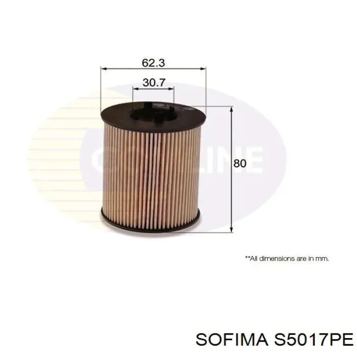 S 5017 PE Sofima масляный фильтр