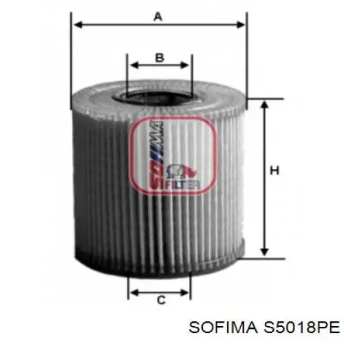 Масляный фильтр S5018PE Sofima