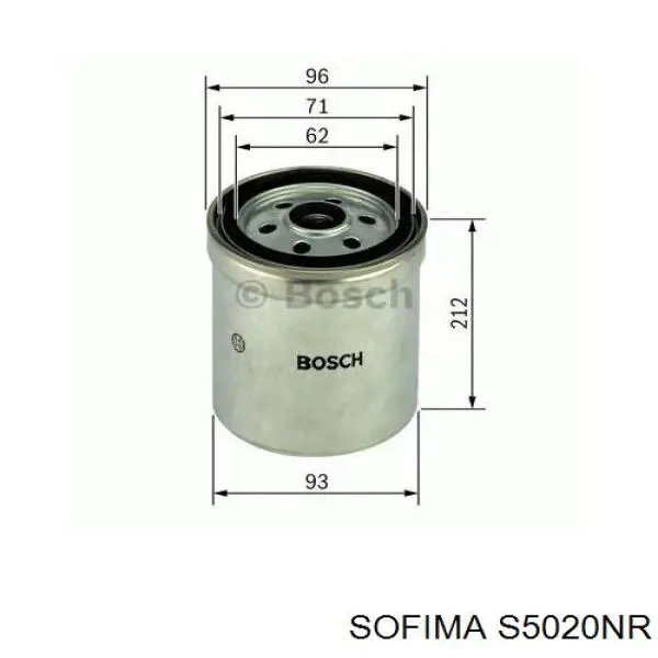 Фильтр тонкой очистки топлива Sofima S5020NR цена, от 8.87 USD
