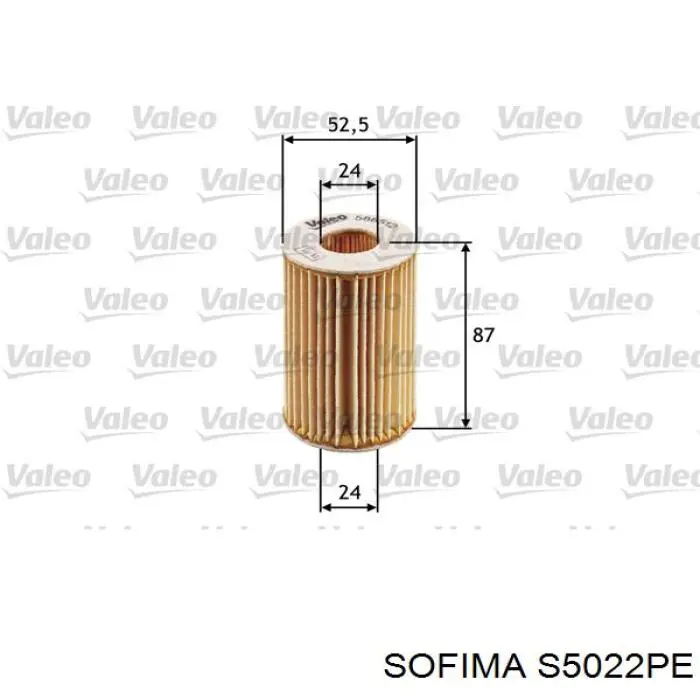 Масляный фильтр S5022PE Sofima