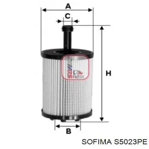 S5023PE Sofima масляный фильтр