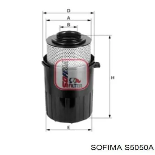 Воздушный фильтр S5050A Sofima