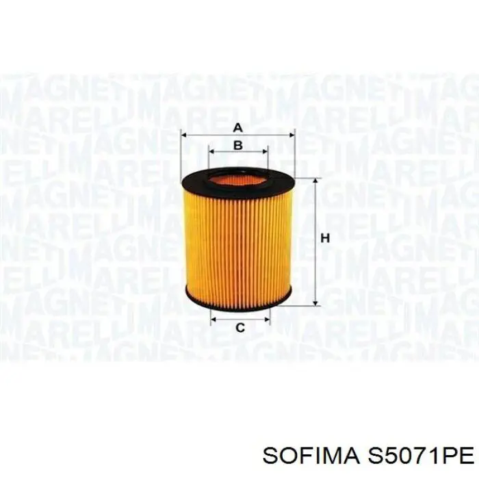 Масляный фильтр S5071PE Sofima
