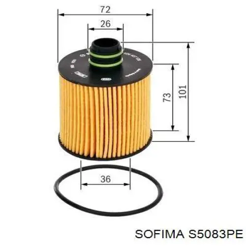 Фильтр масла Sofima S5083PE