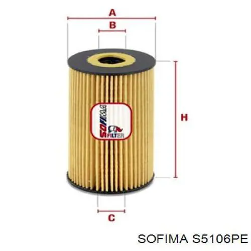 S5106PE Sofima Масляный фильтр двигателя