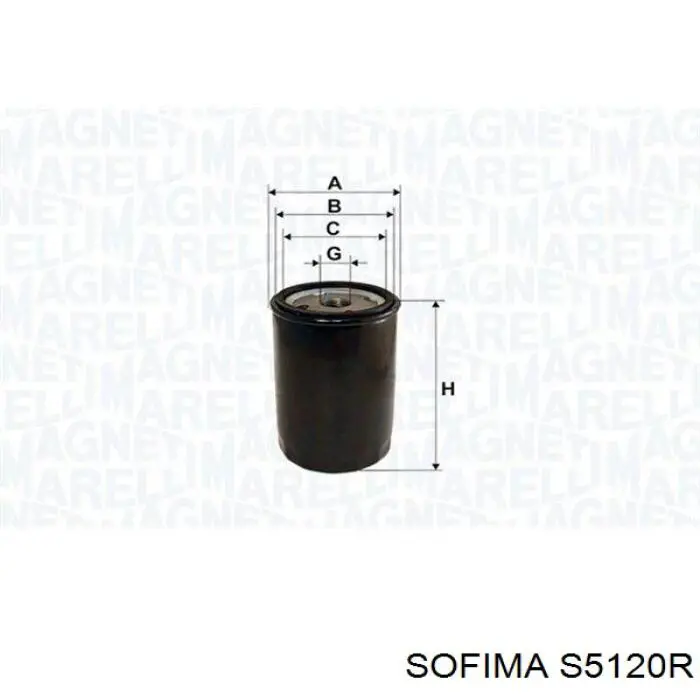 Купить S5120R Sofima Фильтр центробежный очистки масла