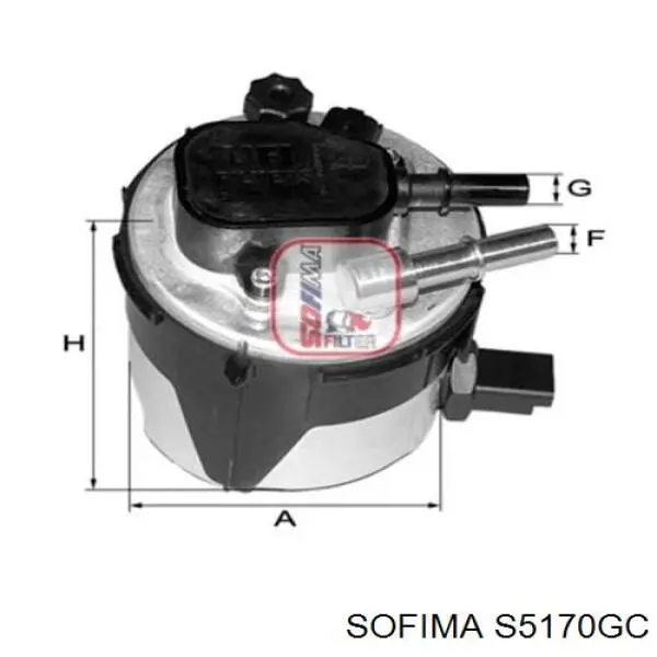S 5170 GC Sofima топливный фильтр