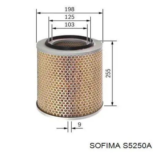 S5250A Sofima воздушный фильтр
