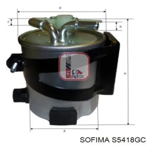 S5418GC Sofima топливный фильтр