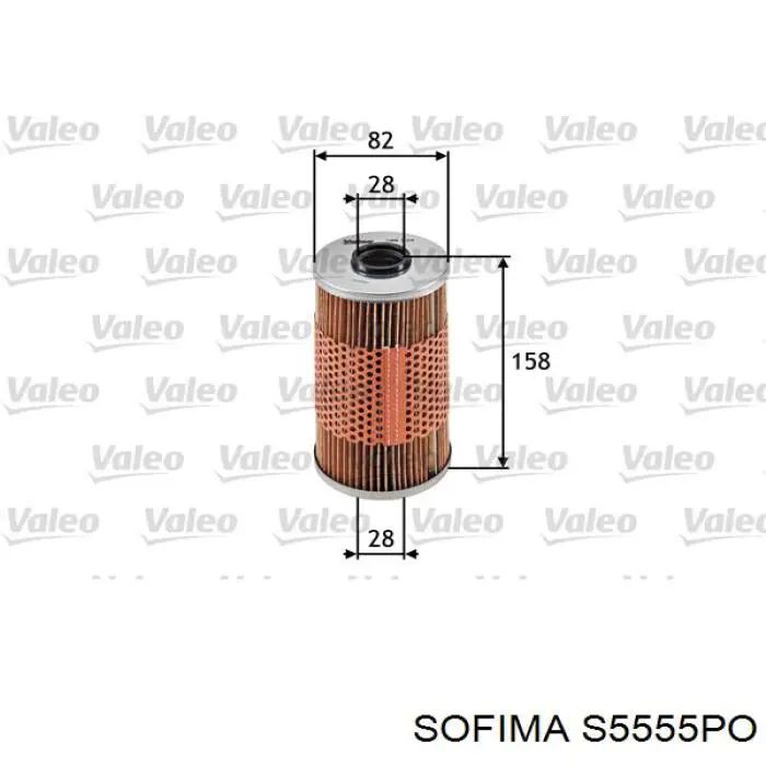 Фильтр масла Sofima S5555PO