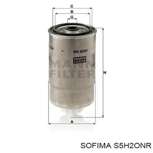 Фильтр топливный Sofima S5H2ONR