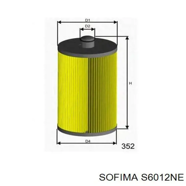 Фильтр топливный Sofima S6012NE